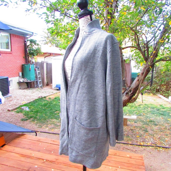 Gray Sweater Cardigan - Picture 2 of 4